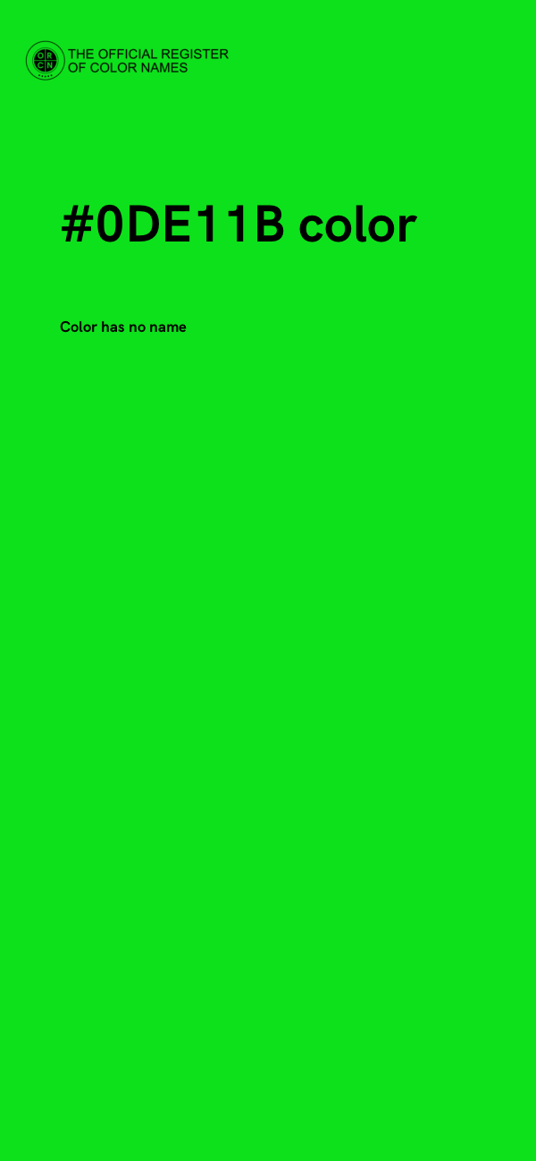 #0DE11B color image