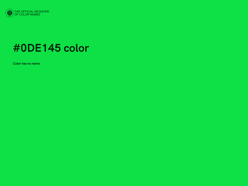 #0DE145 color image
