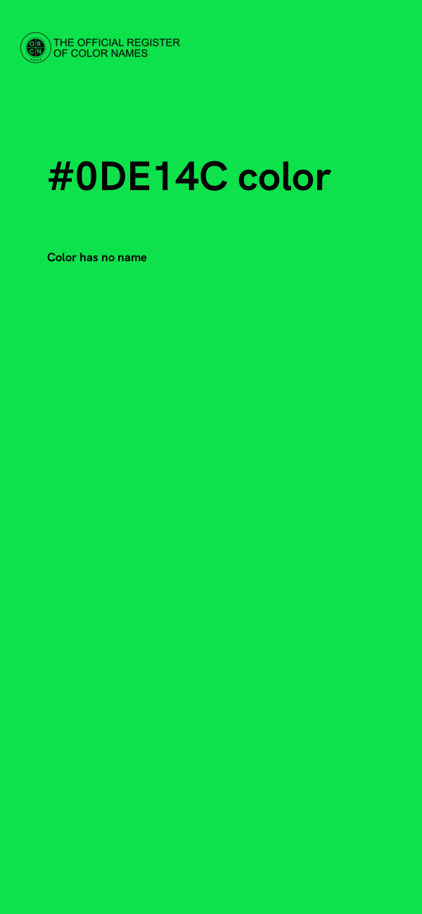 #0DE14C color image
