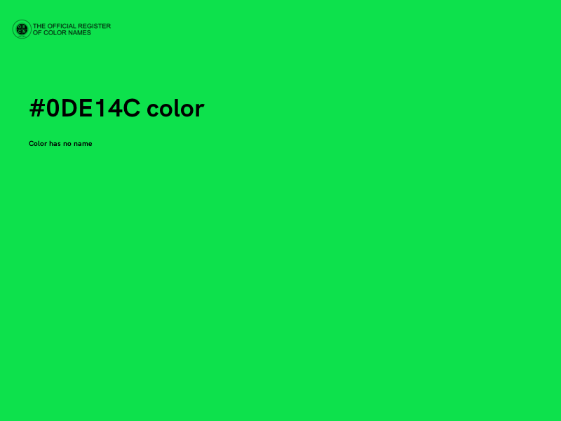 #0DE14C color image