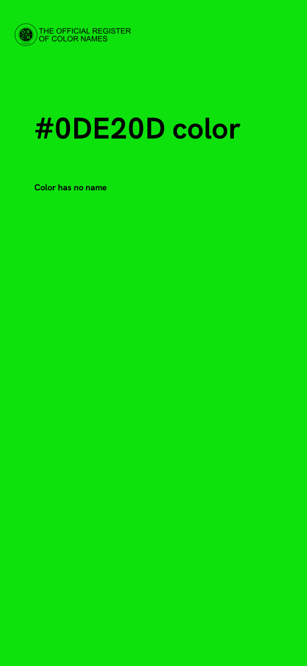 #0DE20D color image