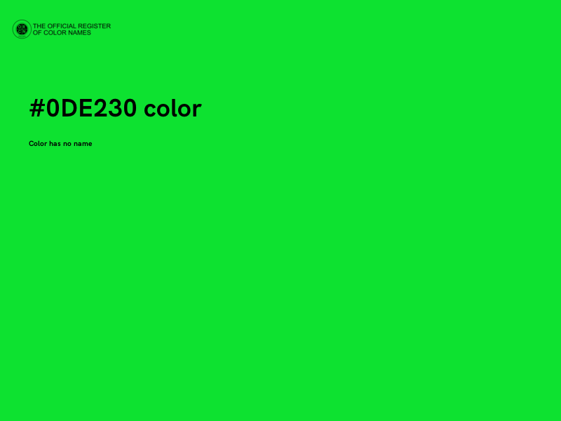 #0DE230 color image