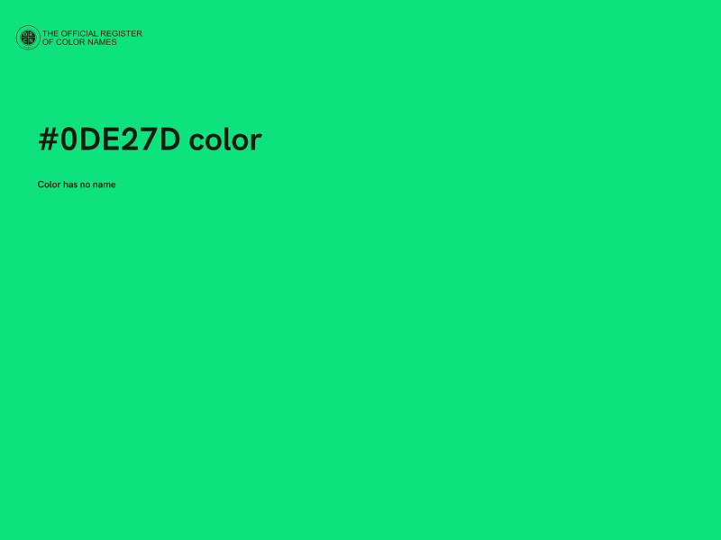 #0DE27D color image