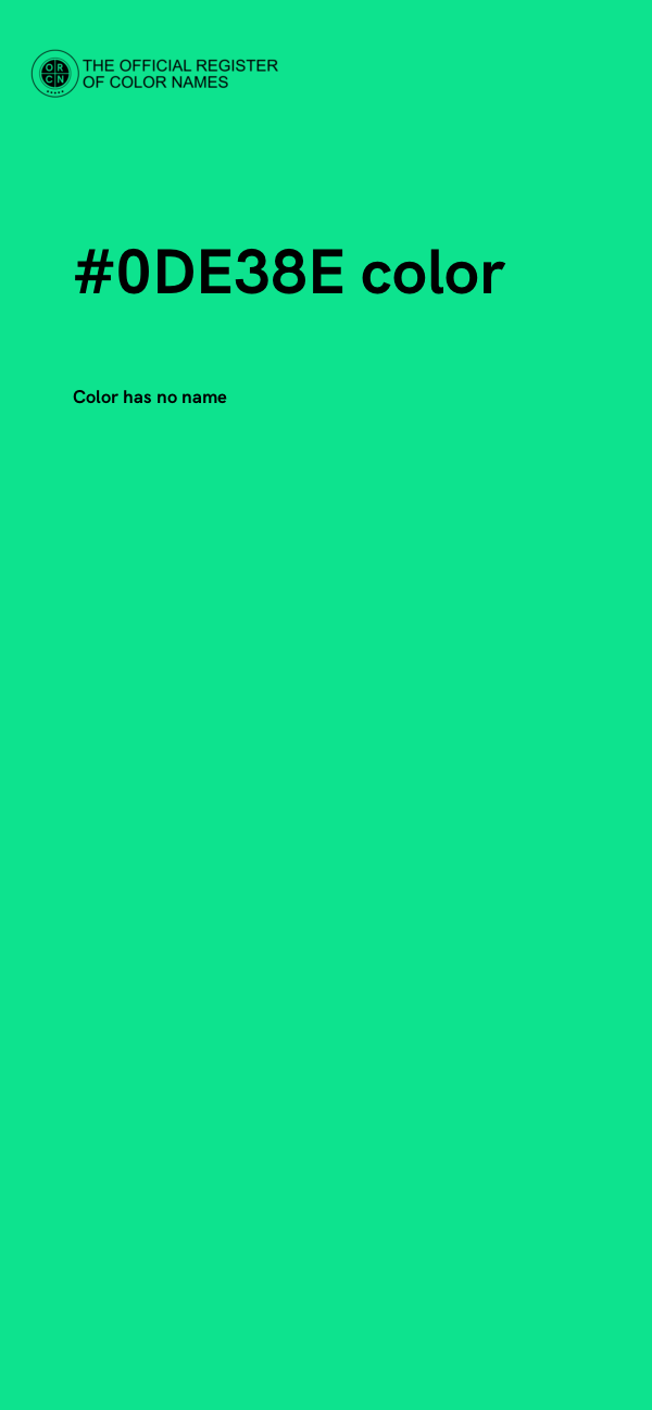 #0DE38E color image