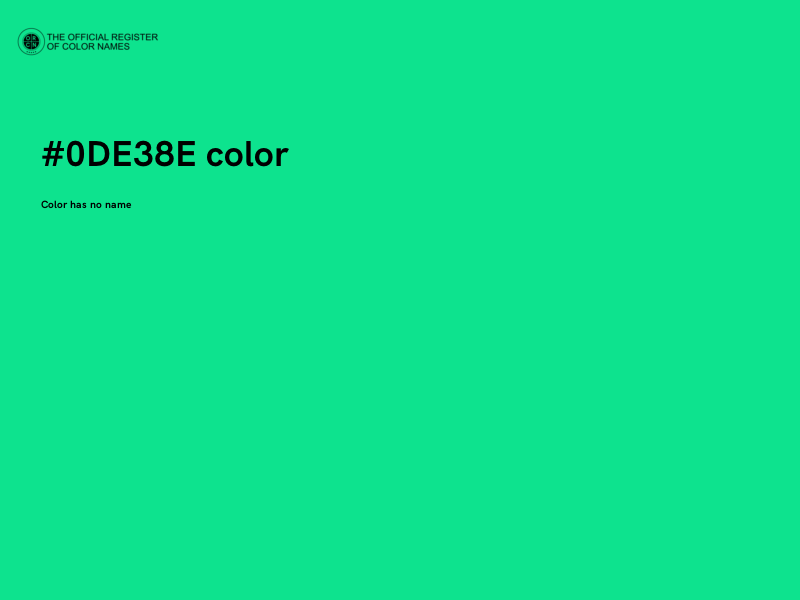 #0DE38E color image