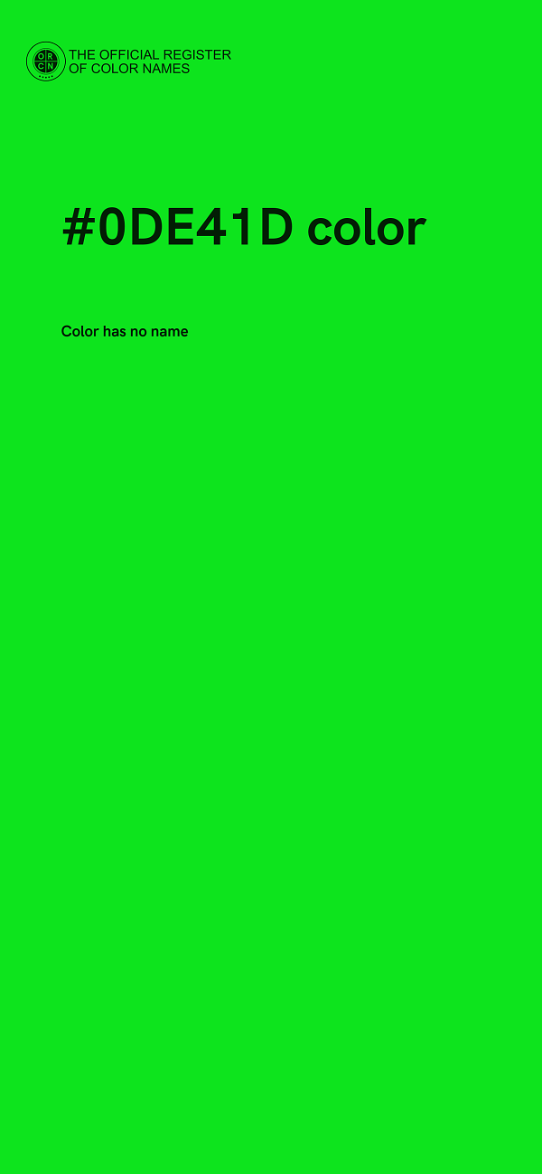 #0DE41D color image