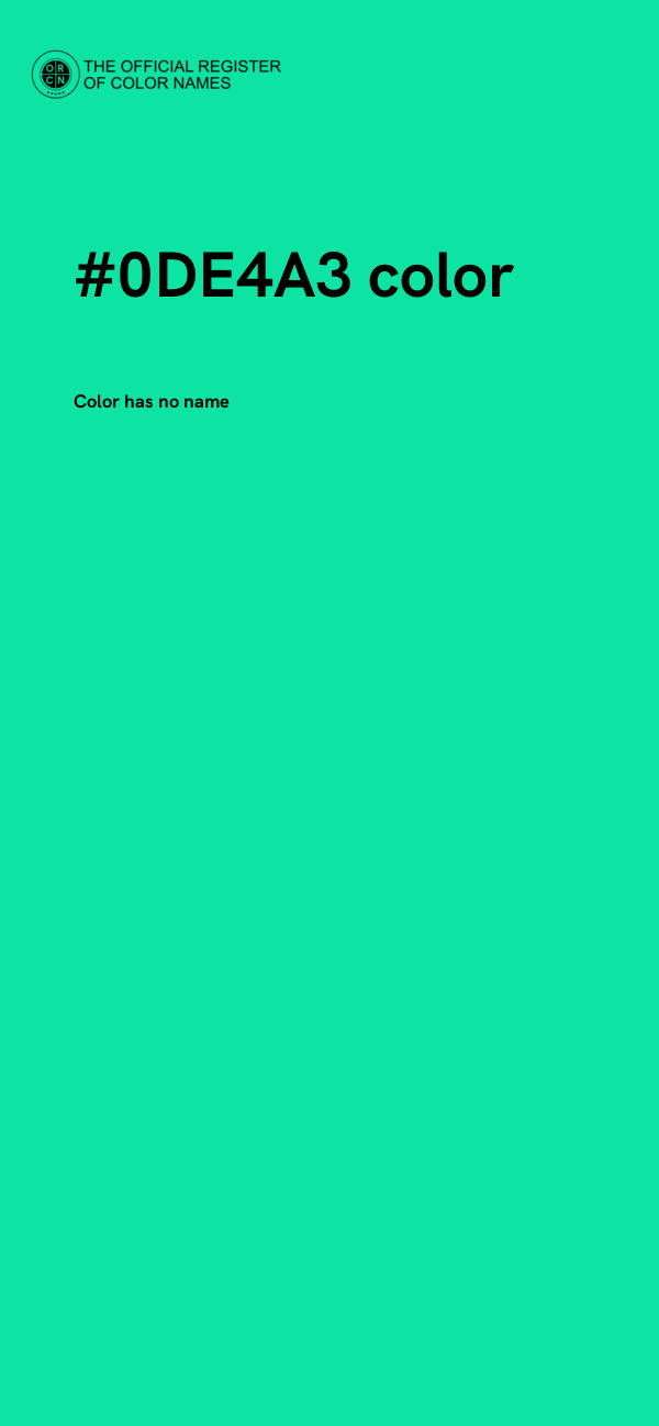#0DE4A3 color image