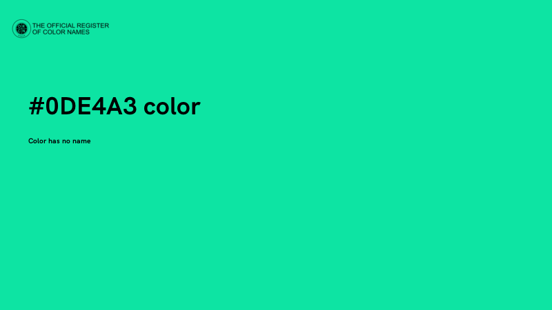 #0DE4A3 color image