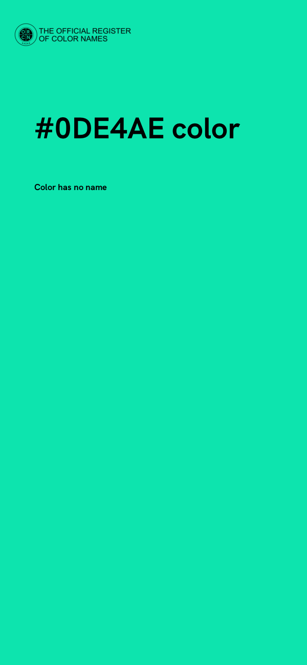 #0DE4AE color image