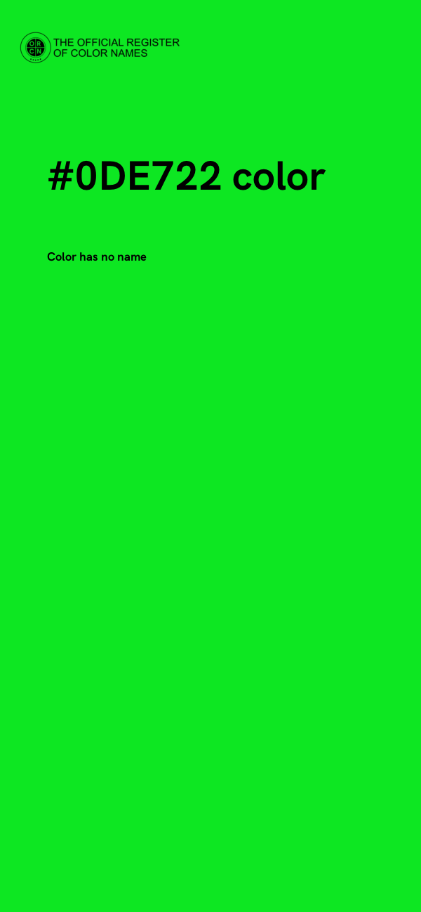 #0DE722 color image