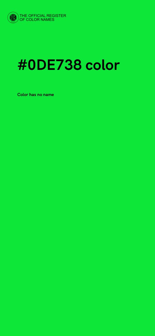 #0DE738 color image