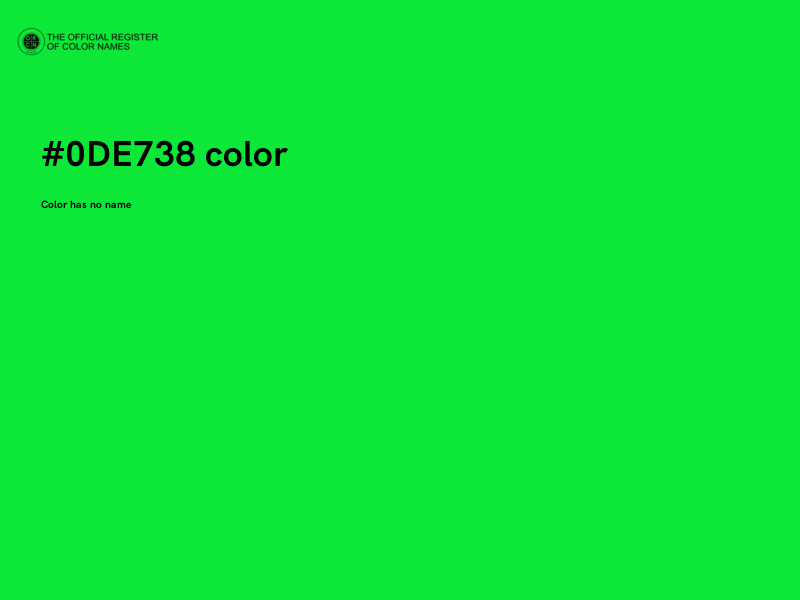 #0DE738 color image