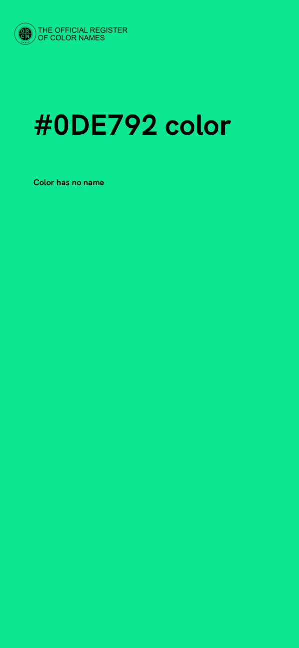 #0DE792 color image