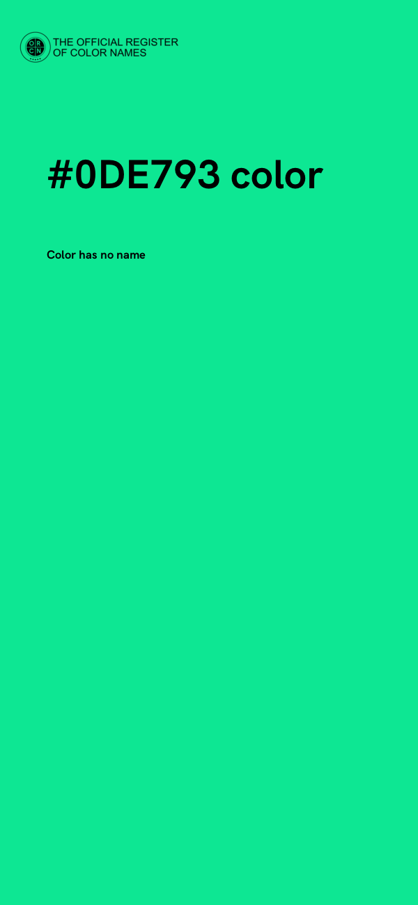 #0DE793 color image