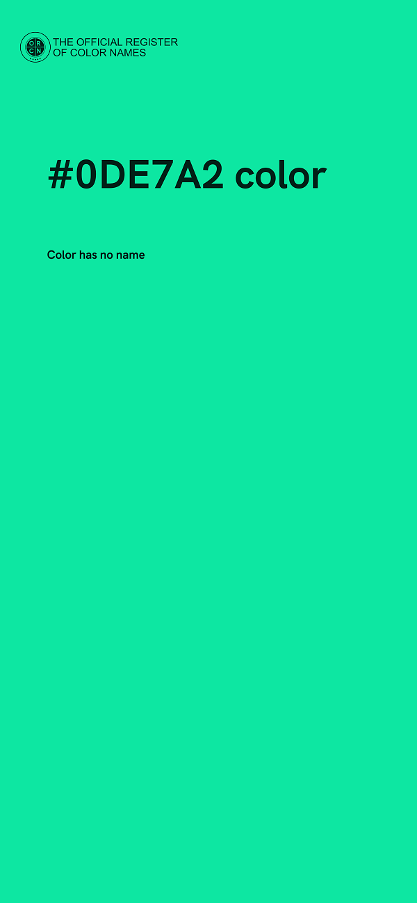#0DE7A2 color image