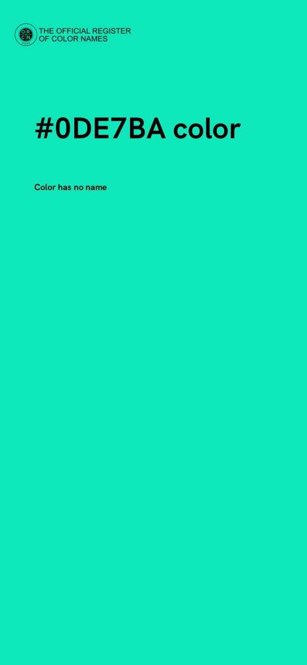 #0DE7BA color image