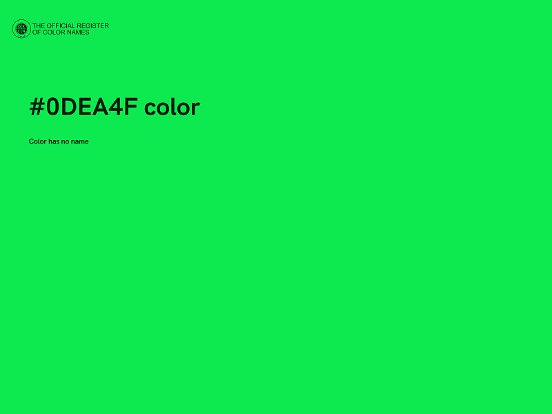 #0DEA4F color image