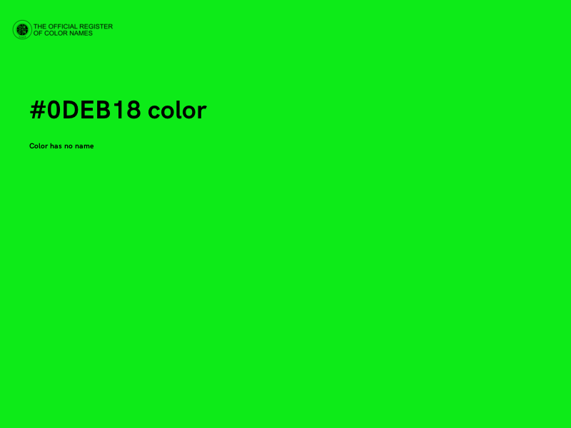 #0DEB18 color image