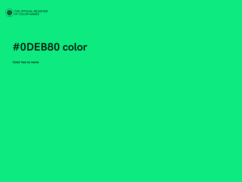 #0DEB80 color image