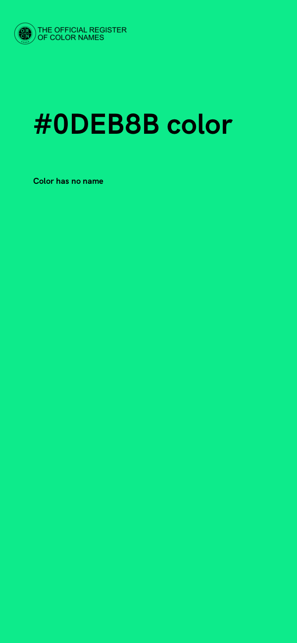 #0DEB8B color image