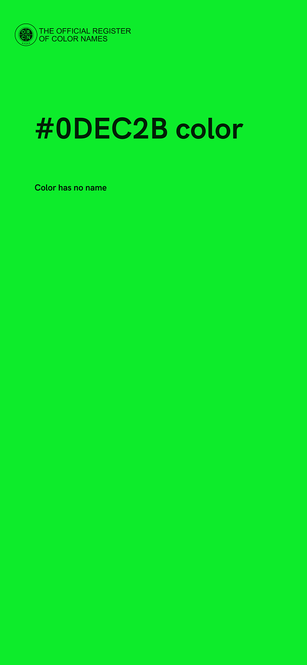 #0DEC2B color image