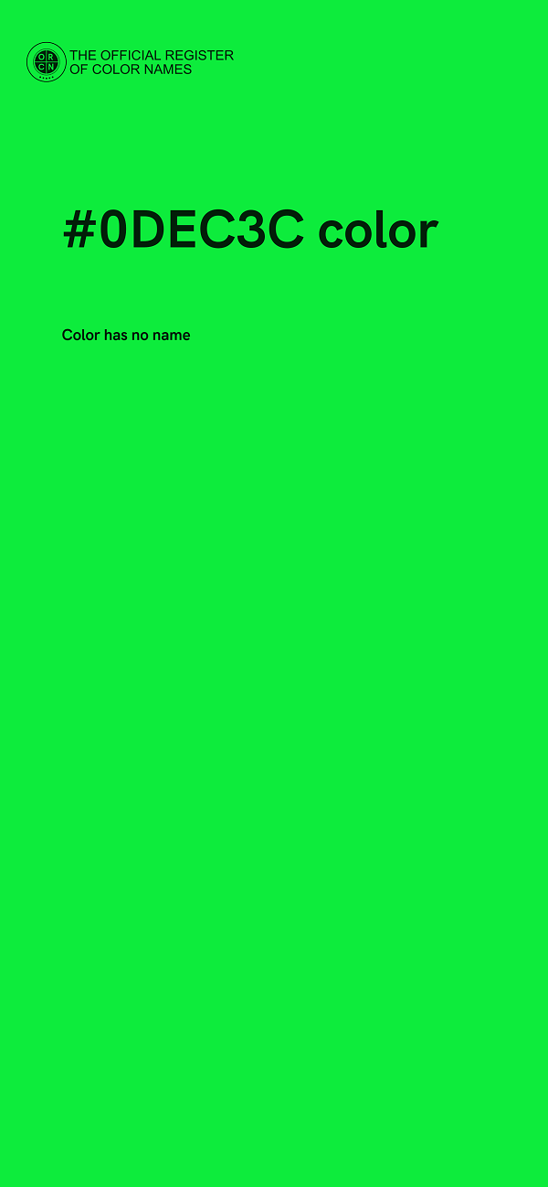 #0DEC3C color image