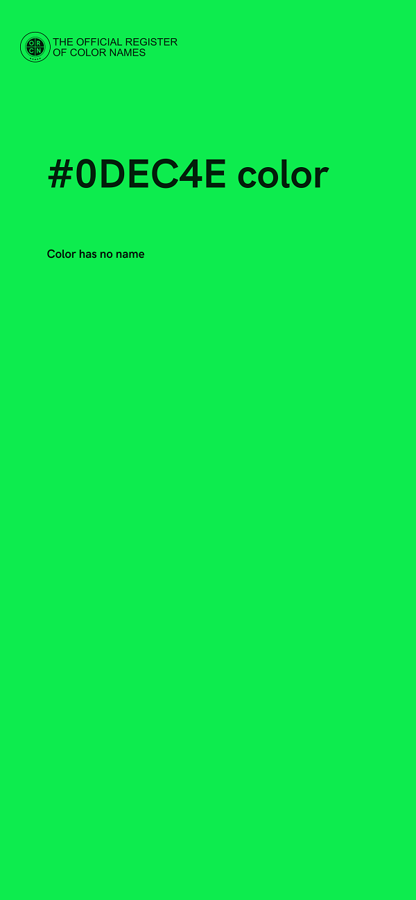 #0DEC4E color image