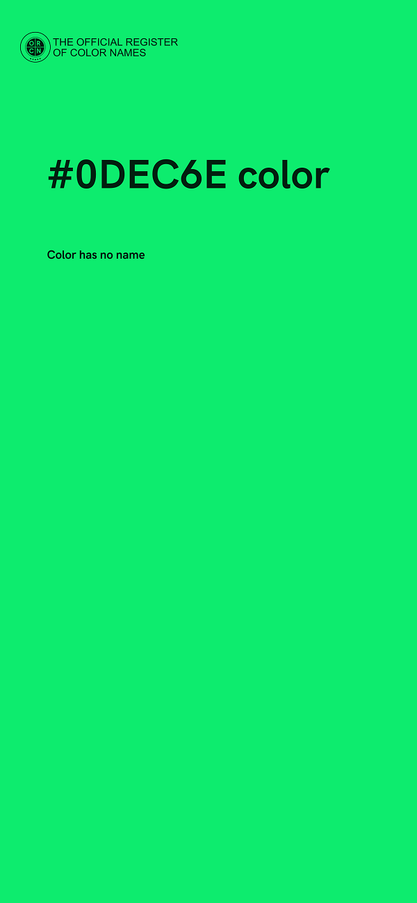 #0DEC6E color image