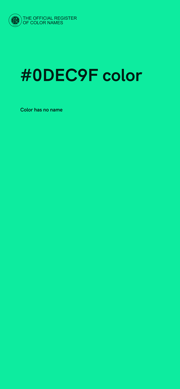 #0DEC9F color image