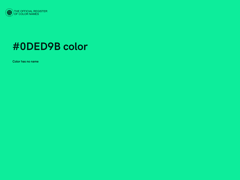 #0DED9B color image