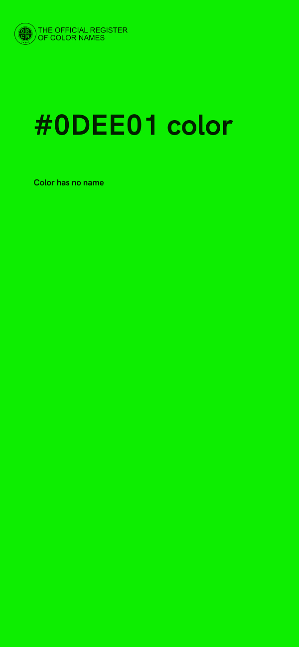 #0DEE01 color image