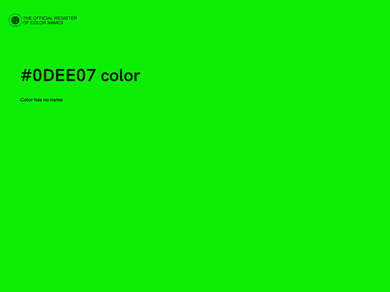 #0DEE07 color image