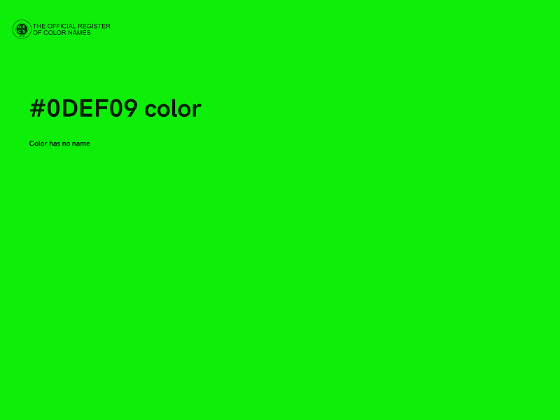 #0DEF09 color image