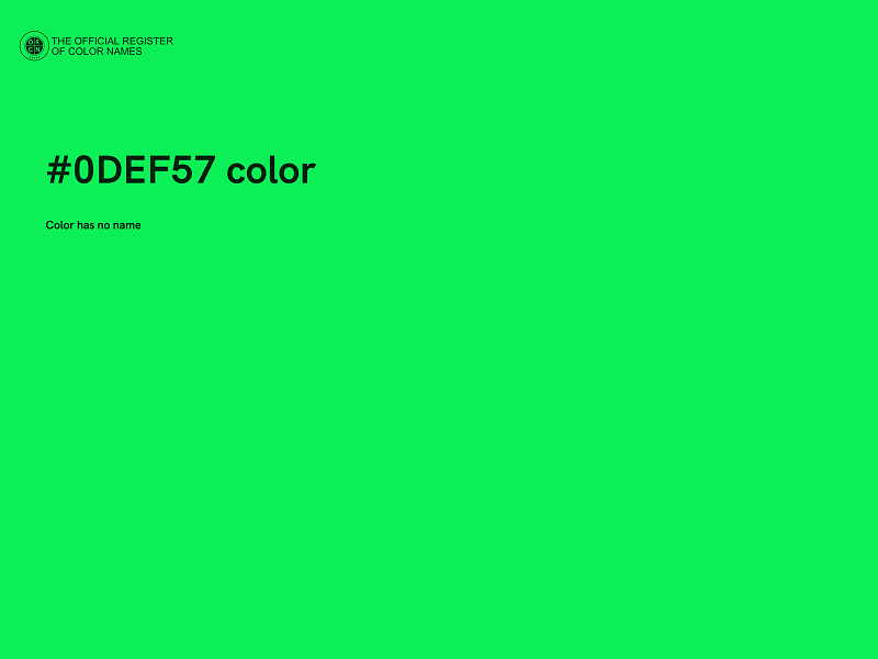 #0DEF57 color image