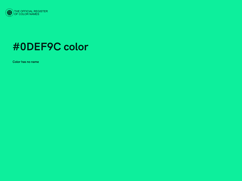 #0DEF9C color image