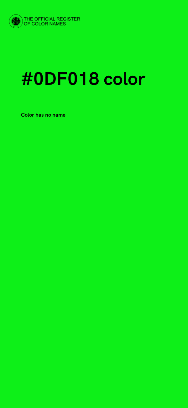 #0DF018 color image