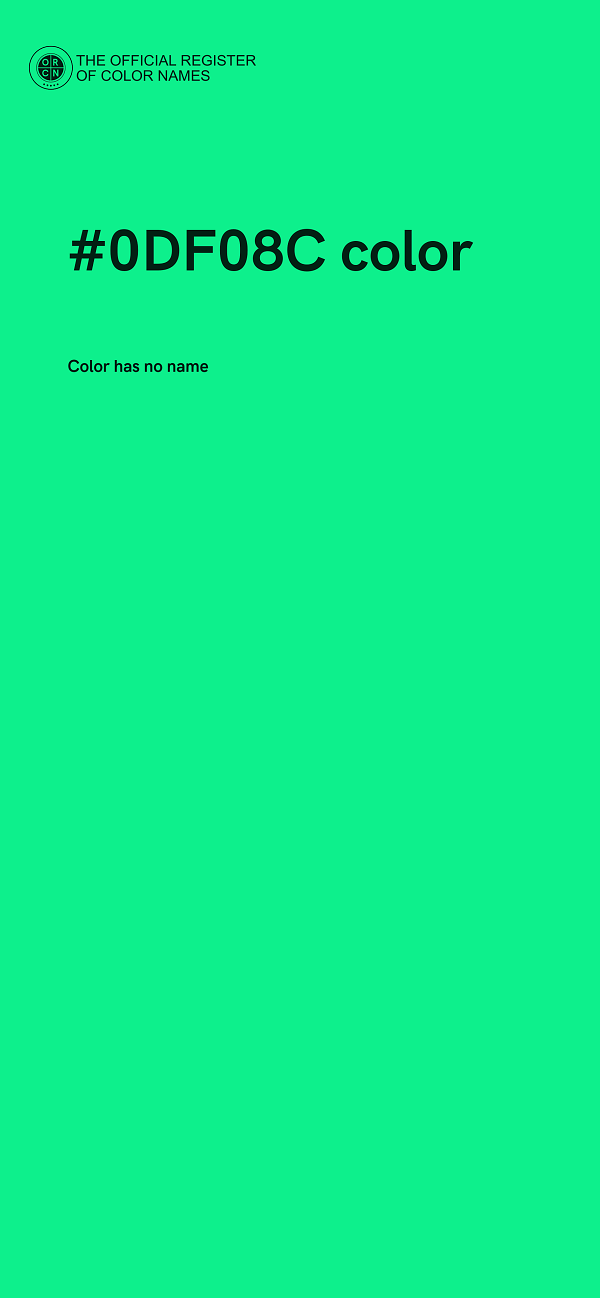 #0DF08C color image