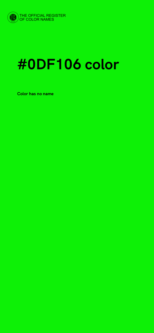 #0DF106 color image