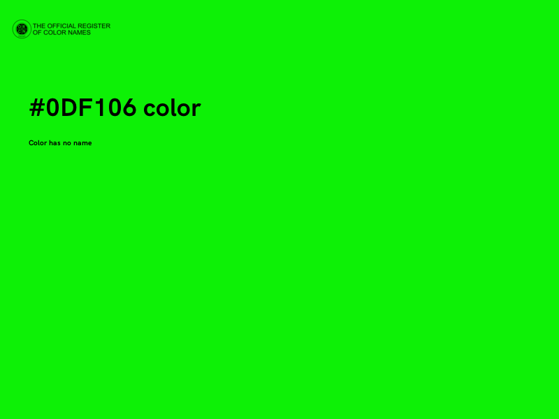 #0DF106 color image