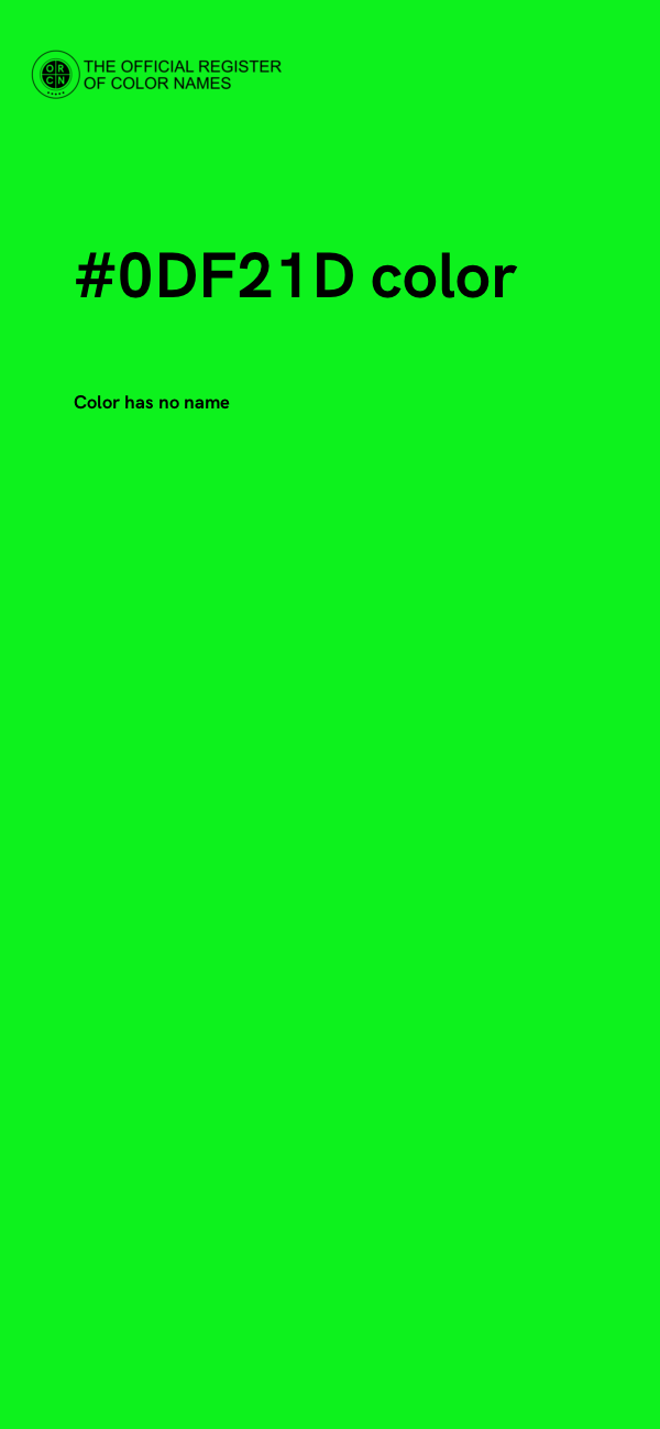 #0DF21D color image