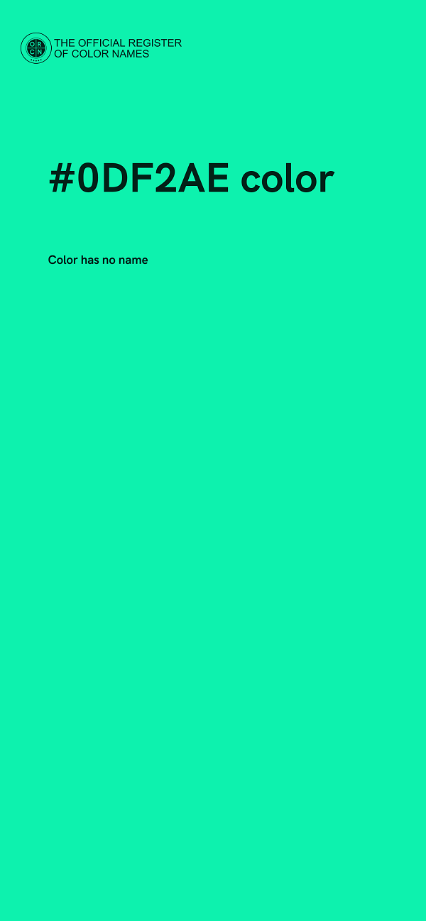 #0DF2AE color image