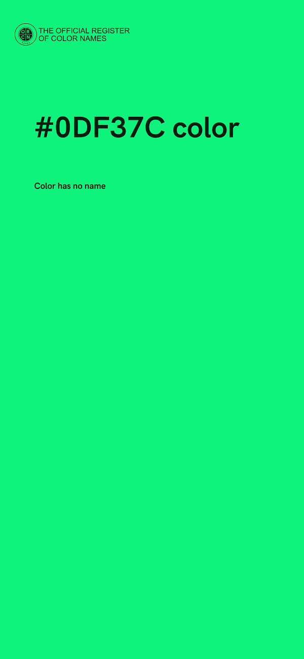 #0DF37C color image