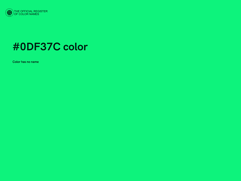 #0DF37C color image