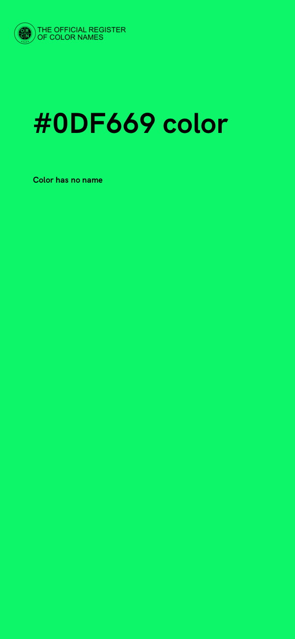 #0DF669 color image