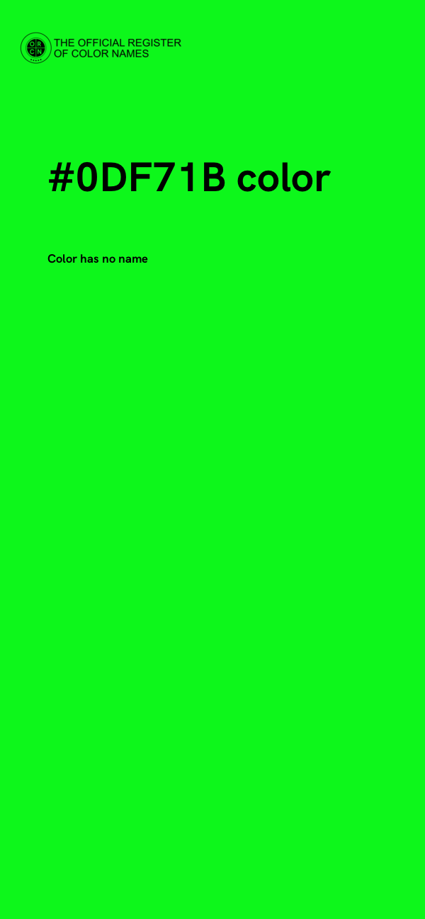 #0DF71B color image