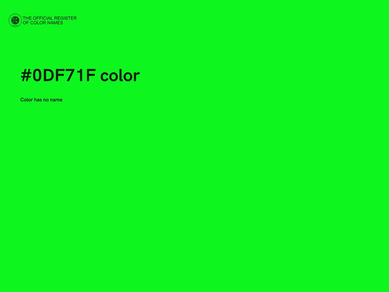 #0DF71F color image