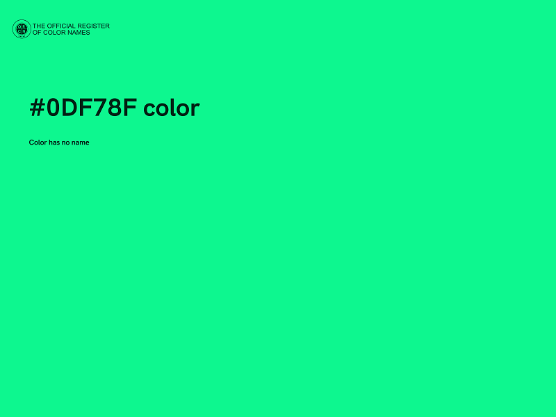 #0DF78F color image