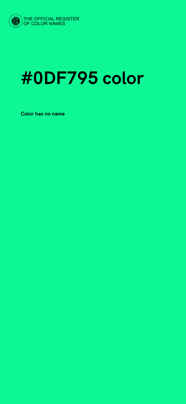 #0DF795 color image