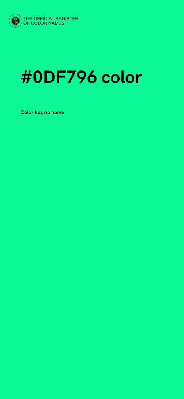 #0DF796 color image