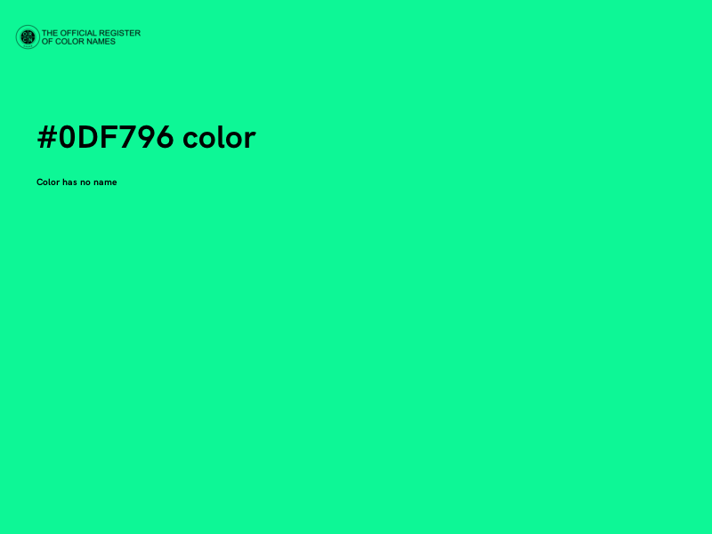 #0DF796 color image